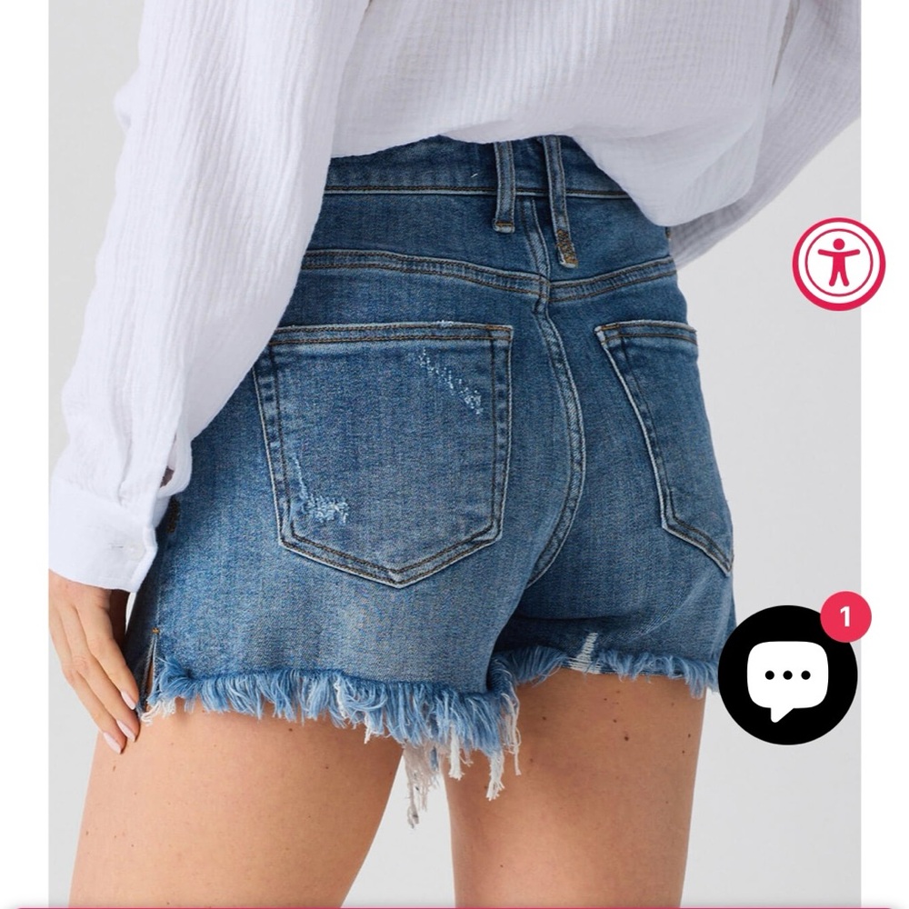 Risen Denim Shorts size 9/29 - Picture 2 of 7
